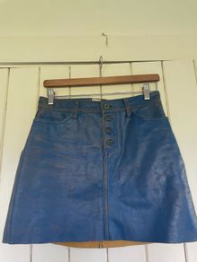 Gap leather mini skirt
