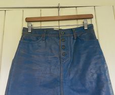 Gap leather mini skirt