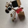 Surrealist Art Brooch Atomic Style Image 5