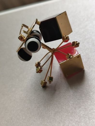 Surrealist Art Brooch Atomic Style