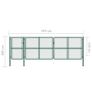 Garden Gate Steel 150x495 cm Green Image 5