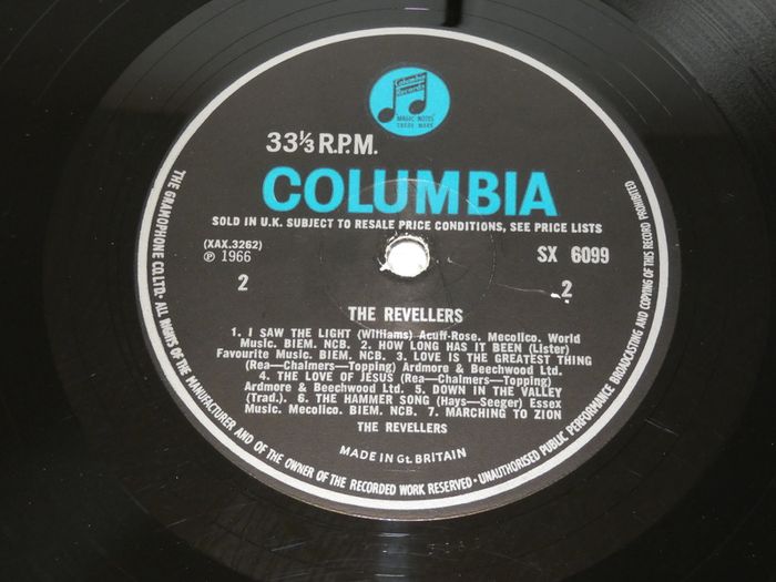 The Revellers Uk Pressing 1966 Lp Mono Uk Pressing