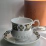 Vintage Mayfair Pottery Fine Bone China Tea Set 6 Cups & Saucers Floral Pattern Image 3