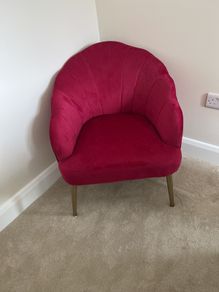 statement chair velvet