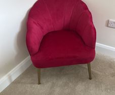 statement chair velvet