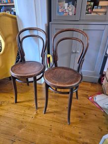 Bent wood chairs