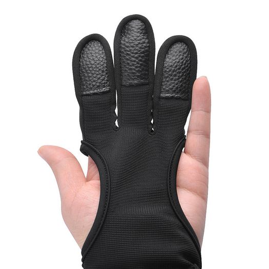 Protective Archery glove 3 fingers (natural leather).S/M/L/XL