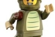 lego 71045 triceratops costume fan, collectible mini figure series 25