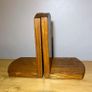 vintage oak book ends Image 4