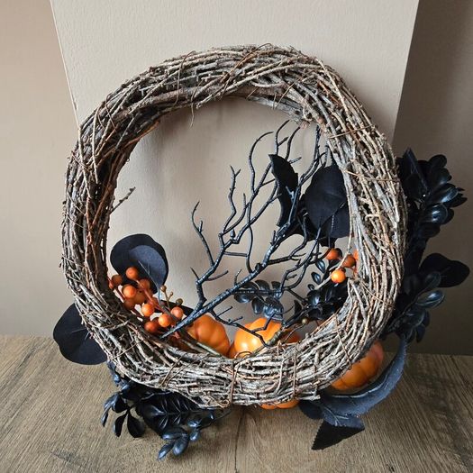 Halloween Pumpkin wreath TKmaxx