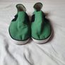 puma canvas eco ortholite trainers size 11 green/white in great condition Image 6