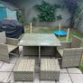 Rathwood Rattan 4 seater cube seat Image 4