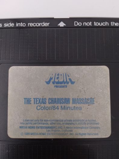 The Texas Chainsaw Massacre 1974 Rated R VHS Pal.