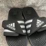Black Adidas Sliders Image 2