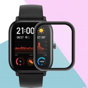 5D Full Coverage Screen Protector film for Huami Amazfit GTS Watch Soft Round Screen Protector Cover Accessories (Not Glass)