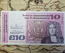 10 Pound B Series  12/04/91 Irish Note