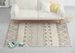 Rug Handwoven Wool 120x170 cm White/Grey/Black/Brown