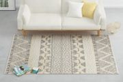 Rug Handwoven Wool 120x170 cm White/Grey/Black/Brown