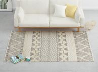 main image for ad Rug Handwoven Wool 120x170 cm White/Grey/Black/Brown