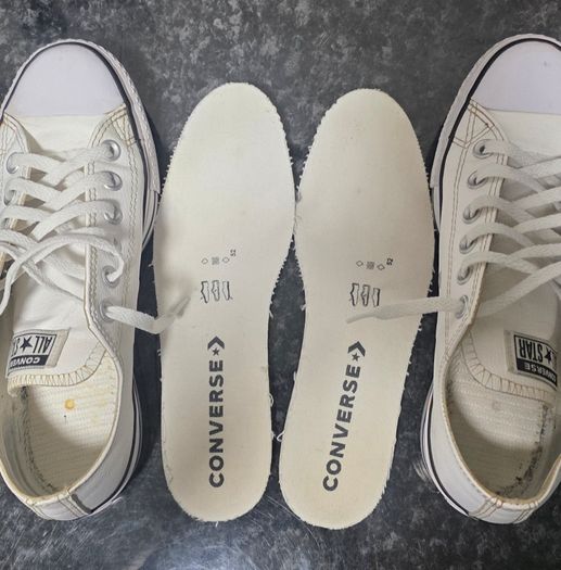 Converse All Star platform leather white