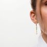 Silver long bear earrings Image 5