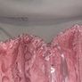 Pink Satin Lace Up Corset Top Image 7