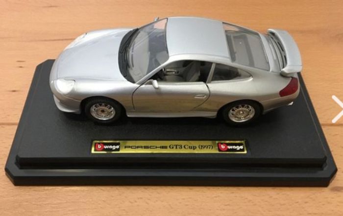 Burago Porsche GT3 Silver