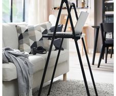 Folding table, black, 59x35 cm - IKEA