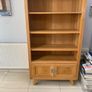 Solid Oak Bookcase / Display Cabinet - Excellent Condition Image 8