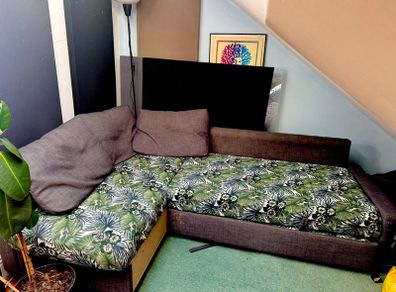 IKEA Corner sofa-bed with storage