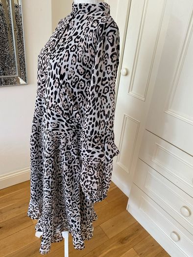 Sosander Leopard Print & Flare Dress