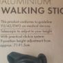 Retractable Aluminium walking aid ..brand new Image 2