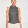 Rowie the Label Leia top grey linen size S Image 3