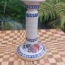 Beautiful Nicholas Mosse Tall Candlestick in the Popular but Discontinued Kilfane Rose Pattern, Circa 1996-2004, Number Two of Two Available Image 3