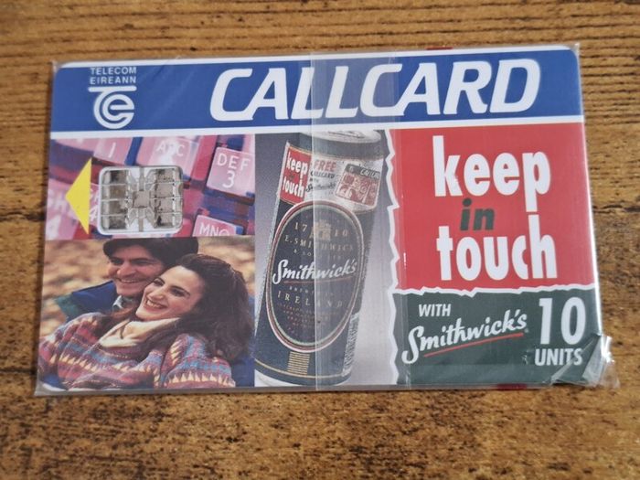 Ireland CallCard "Smithwick's", mint in wrapper, 11/1995, 10 Units - free standard postage