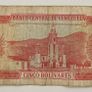 Venezuela 5 Bolivares 1989 Banknote Image 2