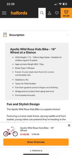 bike 16" inch