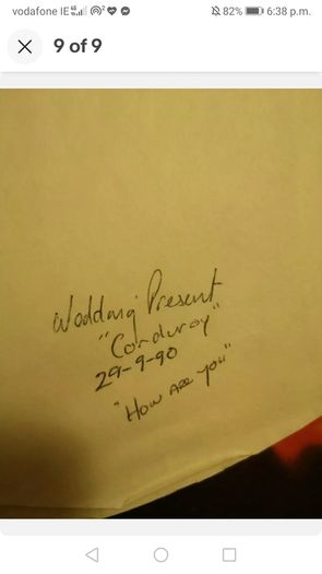 the wedding present 12" single corduroy
