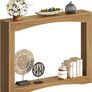Narrow Console Table, 15 cm Thin Entryway Table, Behind Couch Table for Small Spaces, Small Farmhouse Hallway Table, for Living Room, Hallway, Foyer, Light Walnut Image 8
