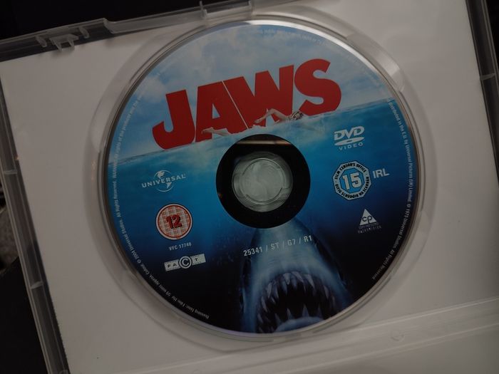 Jaws ! DVD ! 1975 ! Classic Movie ! Directed by Steven Spielberg ! Horror ! Thriller