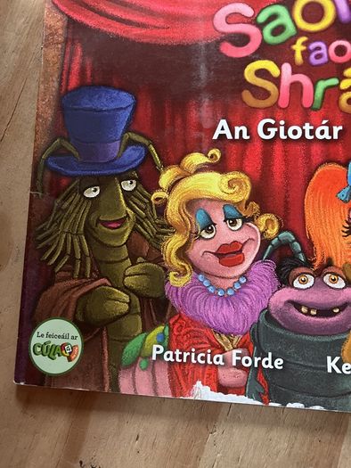 2 large books - as Gaeilge