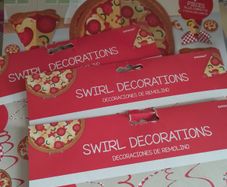 Pizza birthday party decoration kit