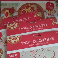 Pizza birthday party decoration kit