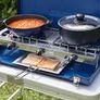 Camping Folding Double Burner and Grill New Image 2