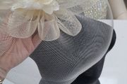 Ivory fascinator - Free Size