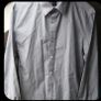 Mens H&M slim fit easy iron size S long sleeved grey shirt Image 2