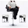 Mercury PU Swivel Faux Leather Breakfast Kitchen Bar Stool Pub Barstool (Black-PU) Image 3