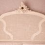 Vintage French Style Rattan / Cane Bed Frame - Cream Antique Finish - King Size Image 3