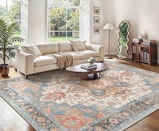 Large Rugs for Living Room 200x290cm, Extra Large Area Rug Washable, Vintage Boho Big Rugs, Low Pile, Non-Shedding, XXL Carpet