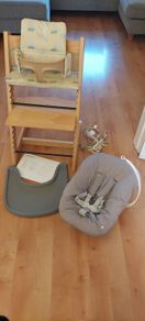 Stokke Tripp Trapp high chair bundle -  newborn to toddler
